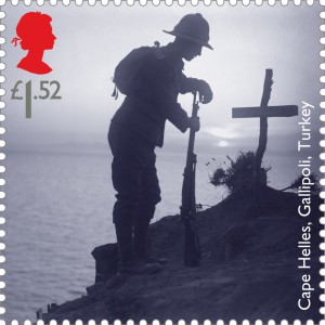 Royal Mail francobolli commemorativi prima guerra mondiale: Cape Helles Gallipoli Turchia