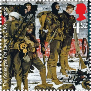 Royal Mail francobolli commemorativi prima guerra mondiale: The Kensingtons at Laventie Stamp