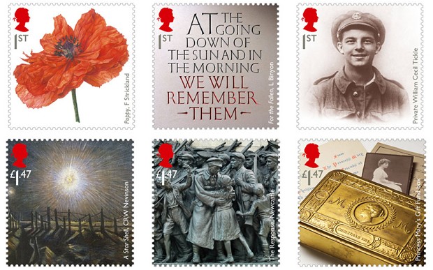 Una serie di francobolli Royal Mail per onorare un giovanissimo soldato
