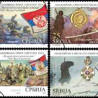 8 francobolli per il centenario della Grande Guerra dalla Serbia